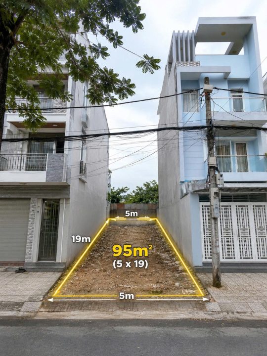 Bán Đất KDC Phú Mỹ Chợ Lớn Quận 7 – 95m² (5x19m)  – Giá 17 Tỷ