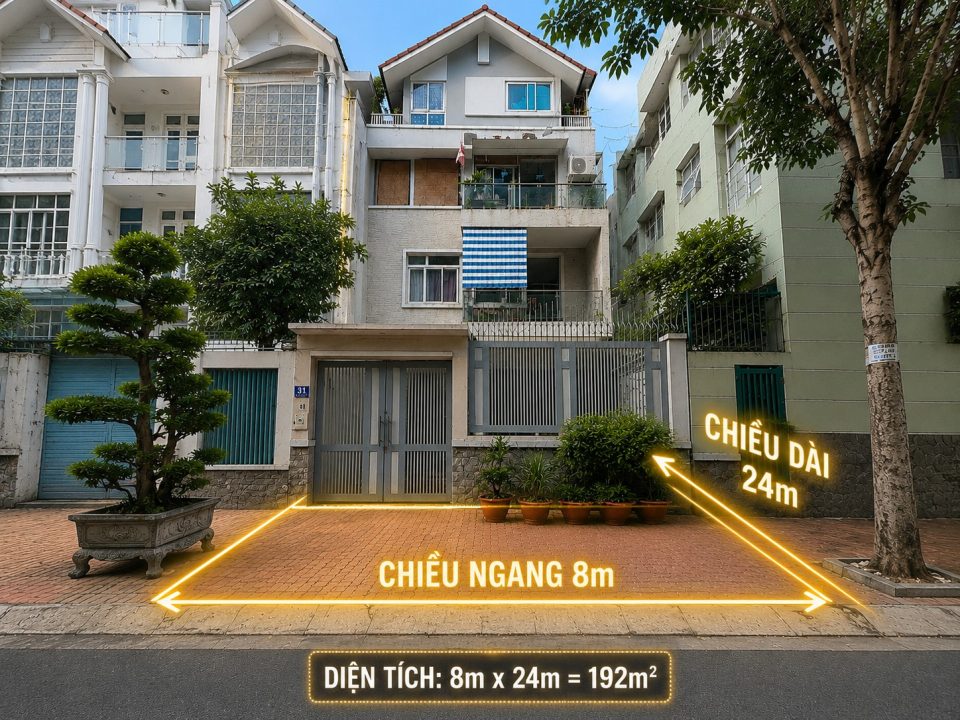 Biệt Thự Nam Long Trần Trọng Cung Quận 7 | 8x24m | DT Sàn 490m² | Giá 30 Tỷ