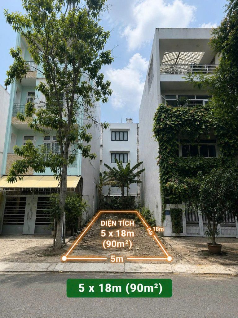 🌿 QUỸ ĐẤT 90M² SADECO VEN SÔNG ĐƯỜNG LỚN 20M – XÂY TRỆT + 2 LẦU + SÂN THƯỢNG | SỔ HỒNG