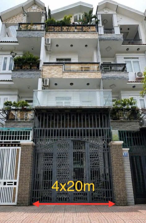 💎  NHÀ PHỐ A77 NAM LONG PHÚ THUẬN – 4×20M | TRỆT + 2 LẦU + SÂN THƯỢNG | FULL NỘI THẤT