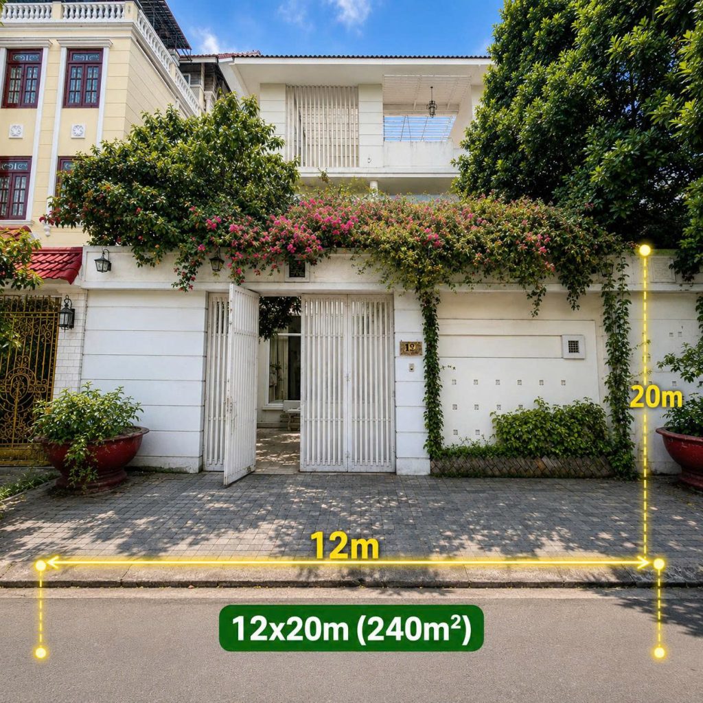 🔥 BIỆT THỰ 240M² KDC TẤN TRƯỜNG – NGANG 12M | 4PN | NHÀ HOÀN THIỆN | 32 TỶ
