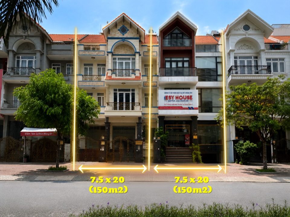 Bán Cặp Biệt Thự KDC Him Lam Đường D1 Quận 7 | Diện Tích 15x20m (300m²) | Giá 125 Tỷ