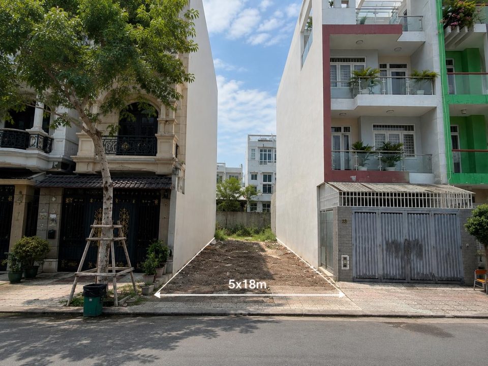 BÁN ĐẤT 5x18m KDC SADECO VEN SÔNG – HƯỚNG TÂY