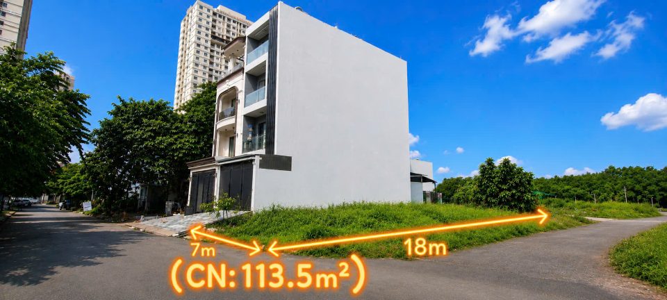 Lô Góc TĐC Phú Mỹ Đường D6 – 113,5m², Giá 13,5 Tỷ