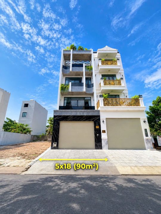 NHÀ ĐẸP HOÀN THIỆN MỚI TĐC PHÚ MỸ – GẦN CÔNG VIÊN – ĐƯỜNG D6 | 5x18M – 90M² | GIÁ 18 TỶ