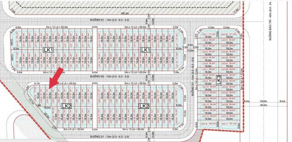 **BÁN ĐẤT NỀN Q7 RIVERSIDE – ĐƯỜNG ĐÀO TRÍ , QUẬN 7- DT : 5 X 18.3 ( 91.7 M2 )- – GIÁ 9 TỶ**