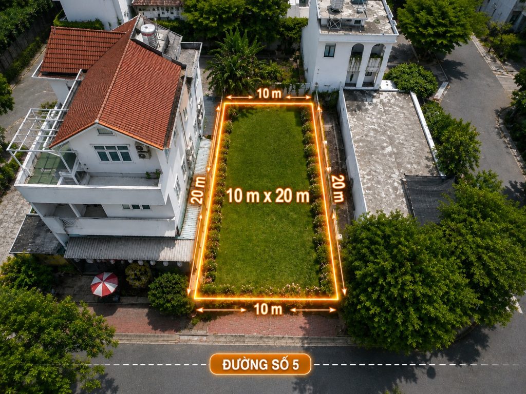 LÔ ĐẤT BIỆT THỰ 200M² KDC KIM SƠN – ĐƯỜNG SỐ 5 – GIÁ TỐT 31 TỶ