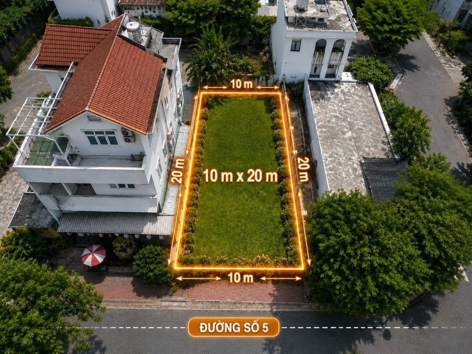 LÔ ĐẤT BIỆT THỰ 200M² KDC KIM SƠN – ĐƯỜNG SỐ 5 – GIÁ TỐT 31 TỶ
