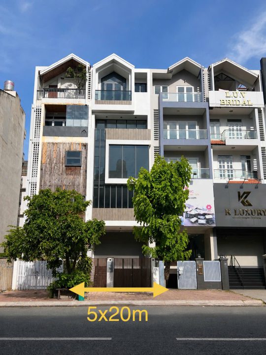 BÁN NHÀ MẶT TIỀN ĐƯỜNG HOÀNG TRỌNG MẬU – KDC HIM LAM – CÓ THANG MÁY DT 5x20m²