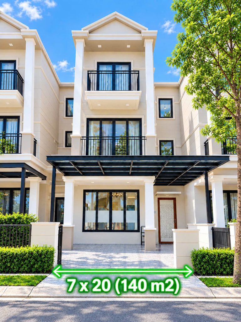 BÁN NHÀ PHỐ NỘI THẤT | NINE SOUTH – DT: 7 X 20 ( 140M2 ) GIÁ: 22 Tỷ