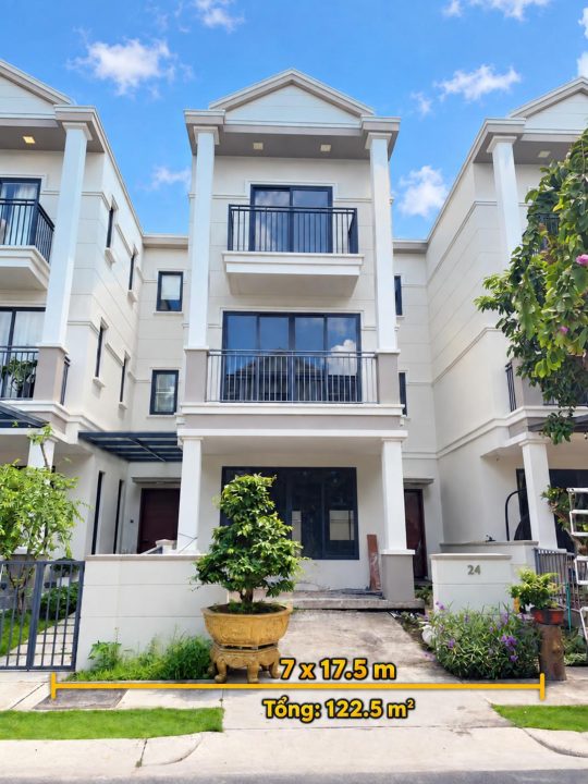 BÁN NHÀ  NINE SOUTH  – DT: 7 X 17.5 M – 122,5M² – GIÁ 18,5 TỶ