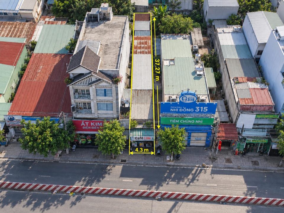 NHÀ MẶT TIỀN HUỲNH TẤN PHÁT 4,3 × 37,27M – GIÁ 26 TỶ