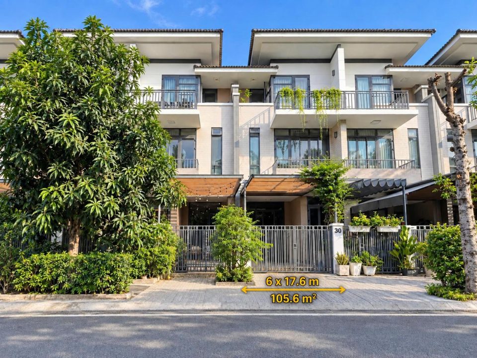 BÁN NHÀ PHỐ LAVILA  – FULL NỘI THẤT –  DT: 6 X 17.6 M ( 105.6 M2 ) – 14,6 TỶ