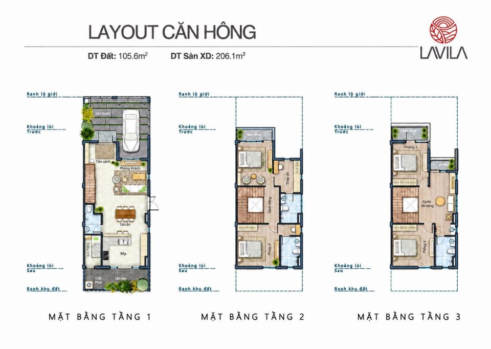 BÁN NHÀ PHỐ LAVILA ĐƯỜNG SỐ 3 – DT: 6 X 17.6 M (105,6M²) – GIÁ 12,9 TỶ