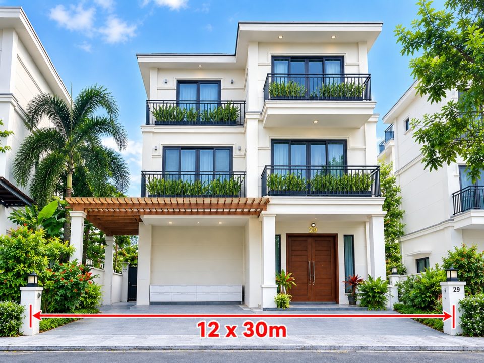 BIỆT THỰ ĐƠN LẬP VIEW SÔNG NINE SOUTH – QUỸ ĐẤT 342M² – FULL NỘI THẤT CAO CẤP
