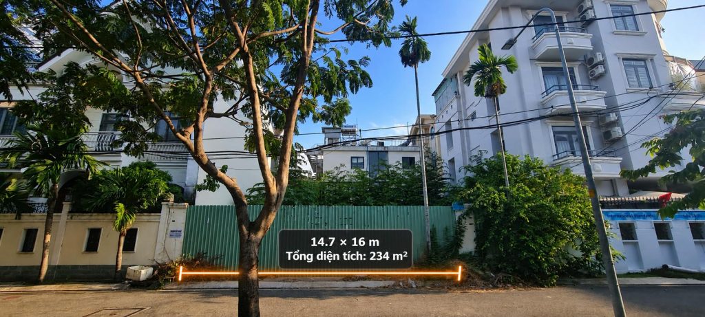 BÁN ĐẤT BIỆT THỰ , KDC TÂN QUY ĐÔNG – 14,7M × 16M, GIÁ : 34 TỶ