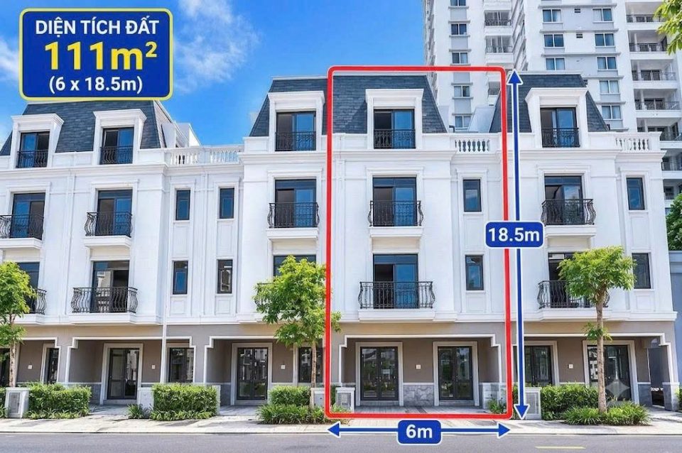 [BÁN] NHÀ PHỐ AMELIE VILLA NHÀ BÈ – 111M² (6×18.5M), TRỆT 3 LẦU, HƯỚNG BẮC | GIÁ 14 TỶ