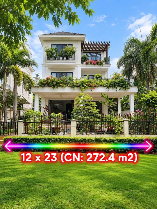 🔥🔥 SIÊU PHẨM BIỆT THỰ ĐƠN LẬP VIEW SÔNG NINE SOUTH – QUỸ ĐẤT 272.4M² – GIÁ 45 TỶ