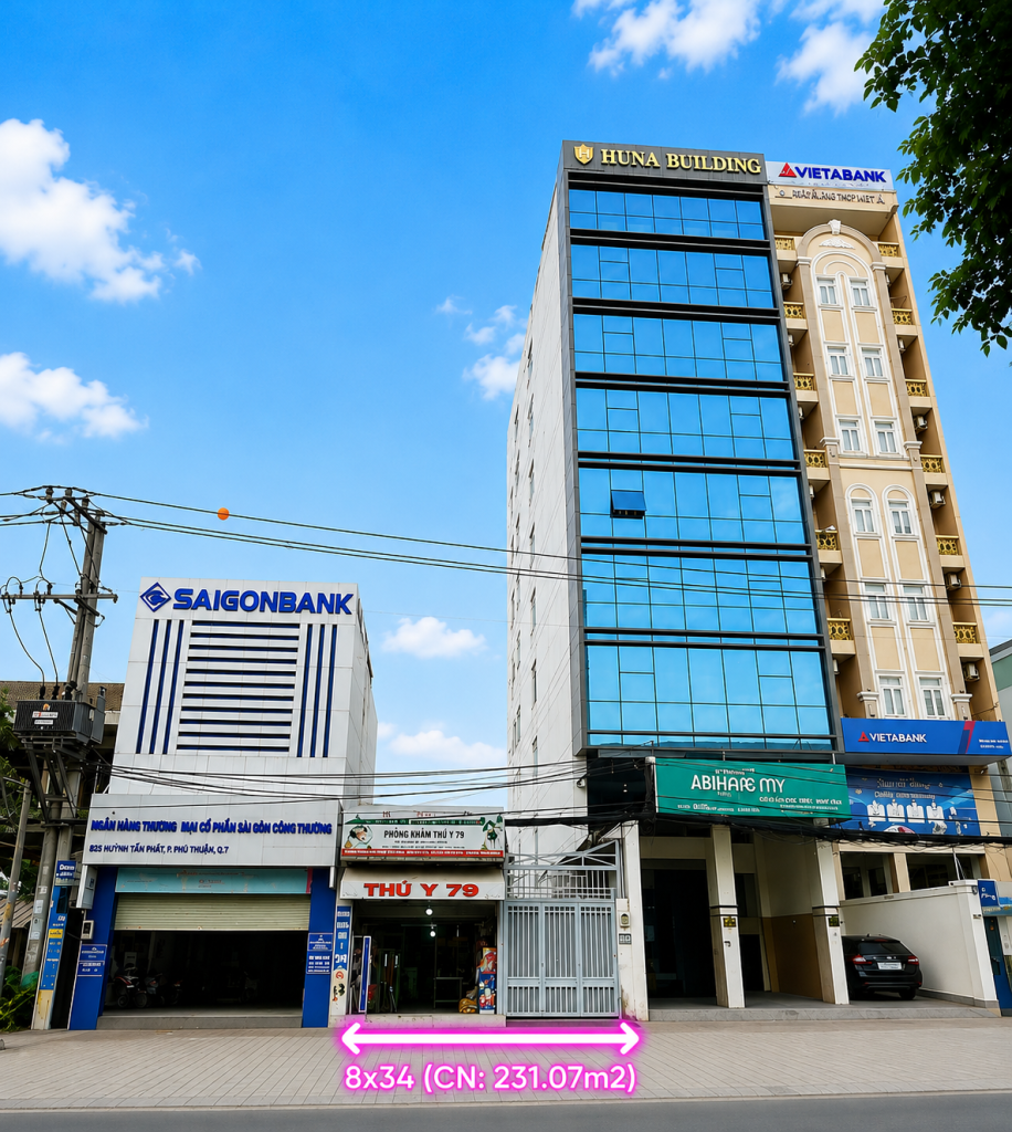 🔥 HÀNG ĐẦU TƯ LỚN MT HUỲNH TẤN PHÁT – NGANG 8M – 231M² – HẦM + 7 LẦU | 41 TỶ