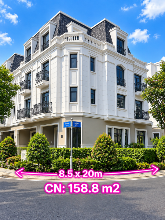 🔥 HÀNG HIẾM AMELIE – CĂN GÓC 158,8M² – COMPOUND ĐẲNG CẤP – CHỈ 18,5 TỶ