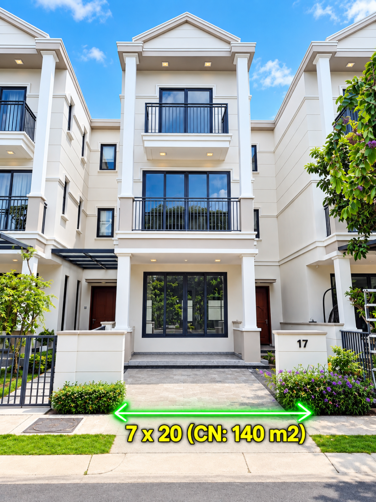 ĐỊNH CƯ NƯỚC NGOÀI – BÁN GẤP NP NINE SOUTH – 140M² ĐẤT, 260M² SÀN – VỊ TRÍ GẦN HỒ BƠI – 20 TỶ