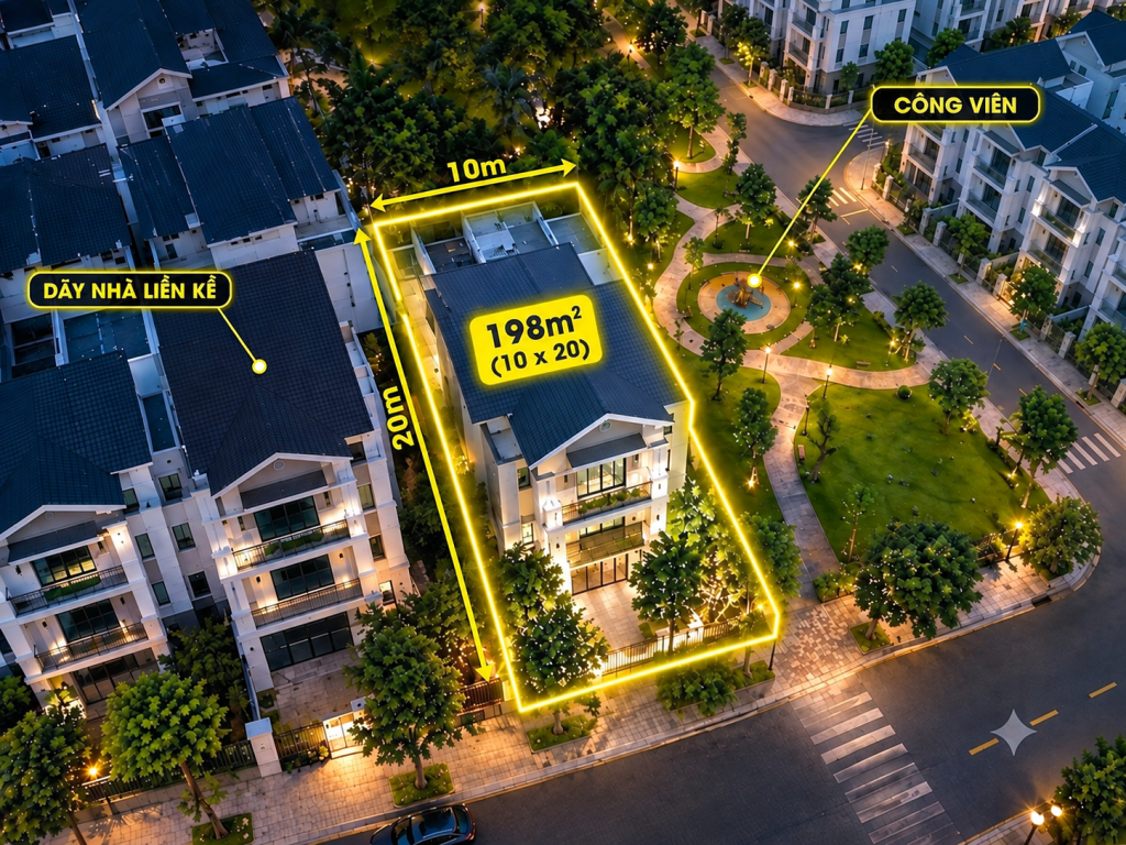 [CẮT LỖ SỐC] CHỦ CẦN TIỀN GẤP – GIẢM NGAY 500 TRIỆU BÁN CĂN GÓC HÔNG CÔNG VIÊN! 200M² NINE SOUTH