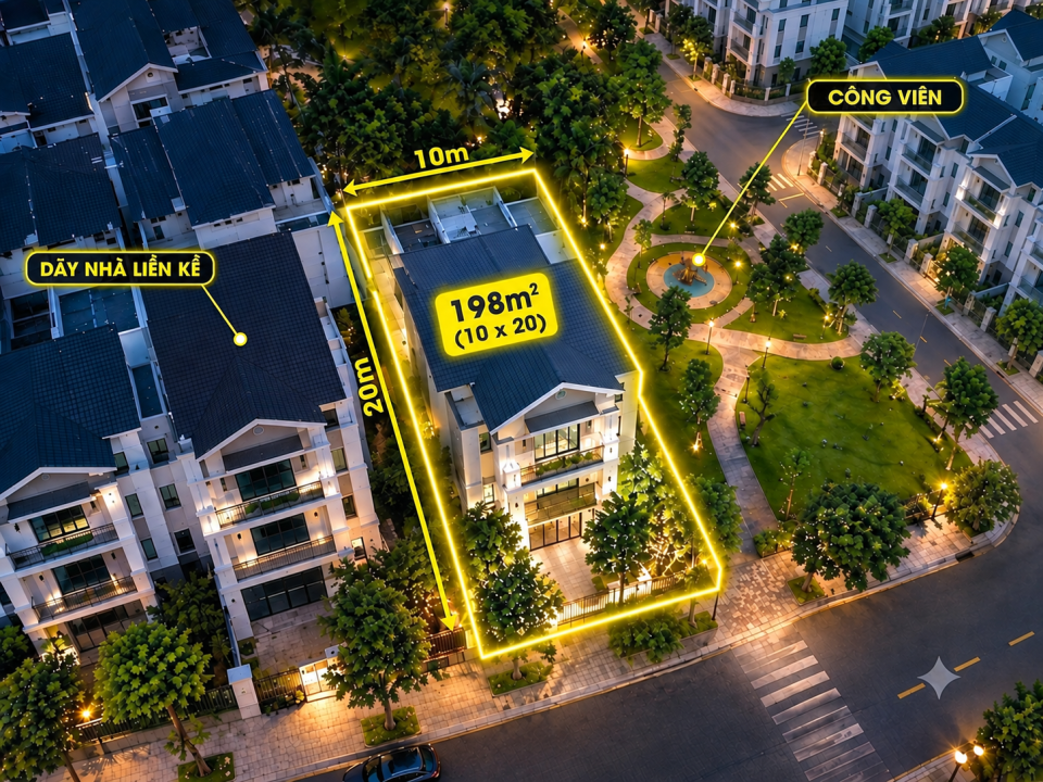 [CẮT LỖ SỐC] CHỦ CẦN TIỀN GẤP – GIẢM NGAY 500 TRIỆU BÁN CĂN GÓC HÔNG CÔNG VIÊN! 200M² NINE SOUTH
