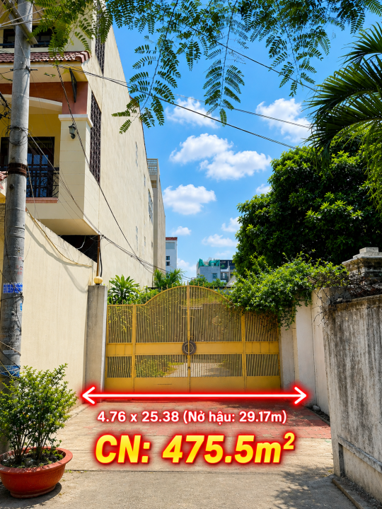 DT 475,5M² ĐẤT MT ĐƯỜNG SỐ 41 – NỞ HẬU 29M – GPXD HẦM + 5 LẦU – CHỈ ~90 TR/M² | 43 TỶ