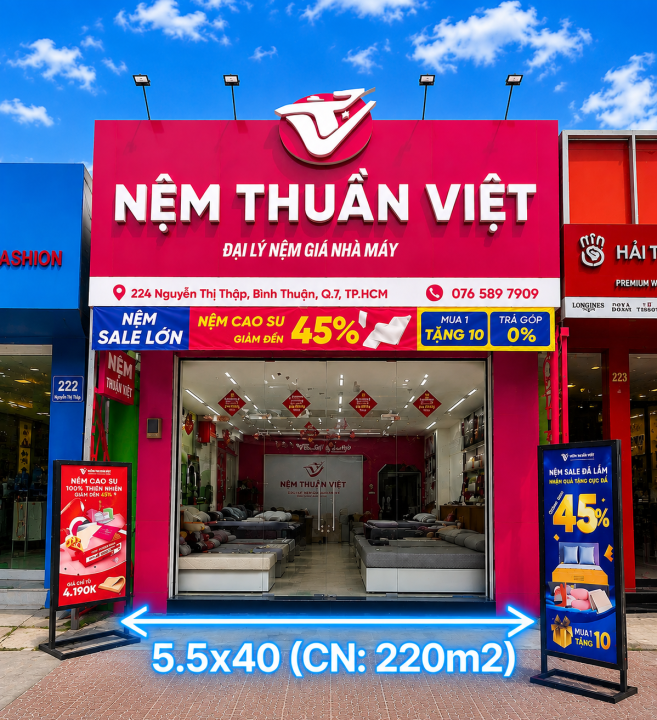 🔥 HÀNG ĐẦU TƯ MT NGUYỄN THỊ THẬP – 220M² ĐẤT – DÀI 40M – GPXD HẦM + 4 LẦU | 35 TỶ