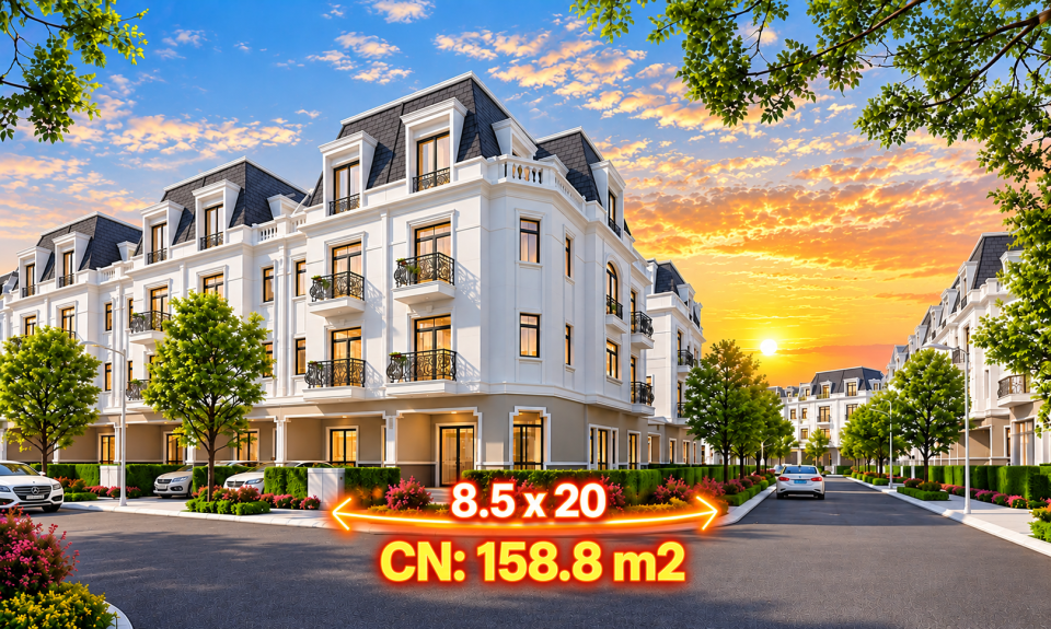 🔥 HÀNG HIẾM AMELIE – CĂN GÓC 158,8M² – COMPOUND ĐẲNG CẤP – CHỈ 18,5 TỶ