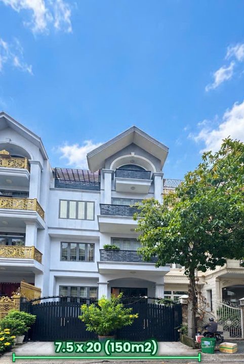 BIỆT THỰ KDC HIM LAM – 7,5 x20 , Hầm 4 tầng giá chỉ 43 tỷ