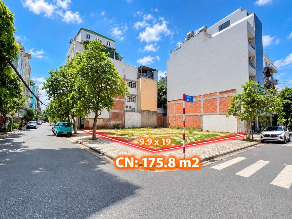ĐẤT GÓC 2 MẶT TIỀN 175.8m² – GPXD HẦM + 7 LẦU – TIỀM NĂNG XÂY BUILDING – GIÁ 45 TỶ